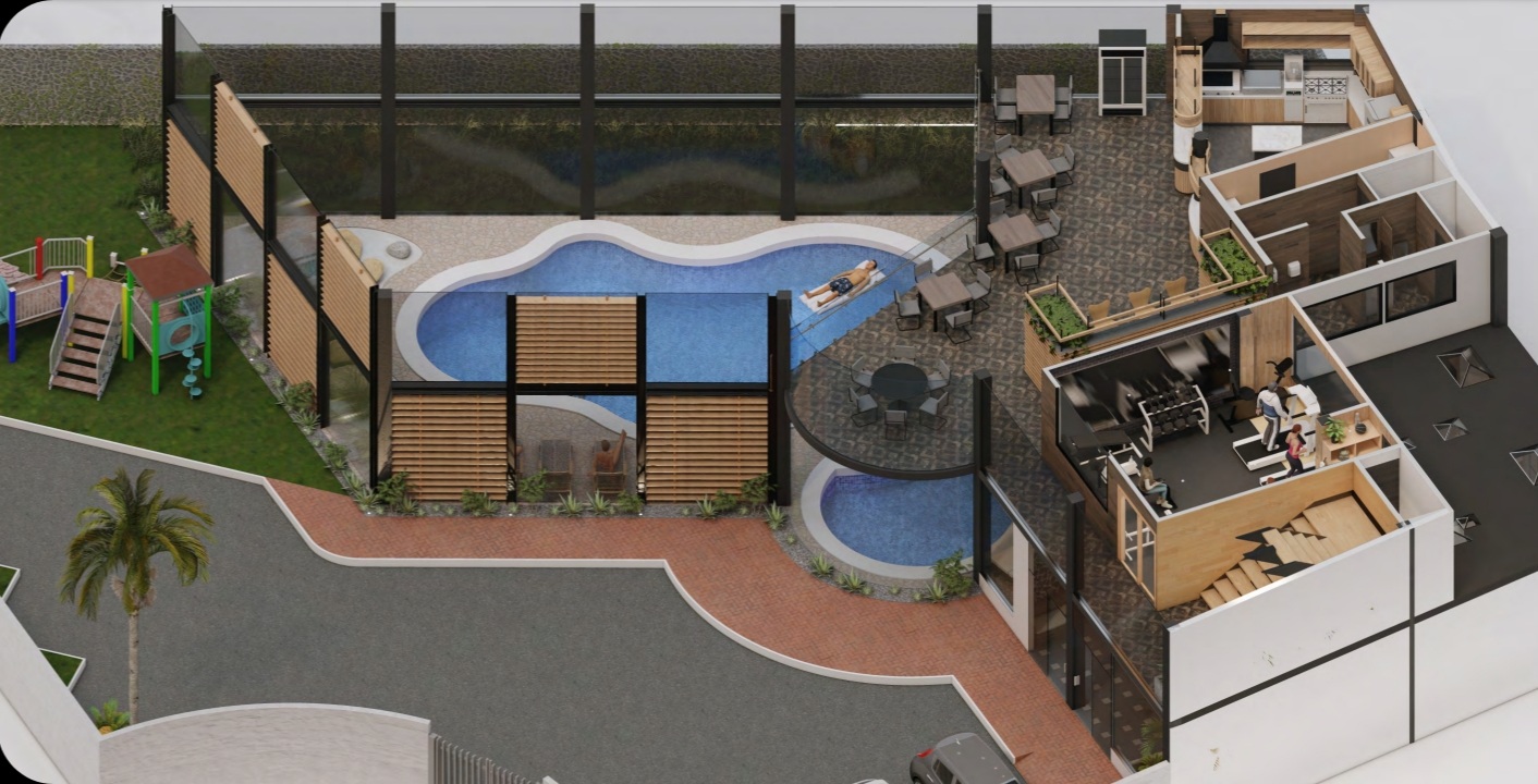 Render de proyecto arquitectónico premium